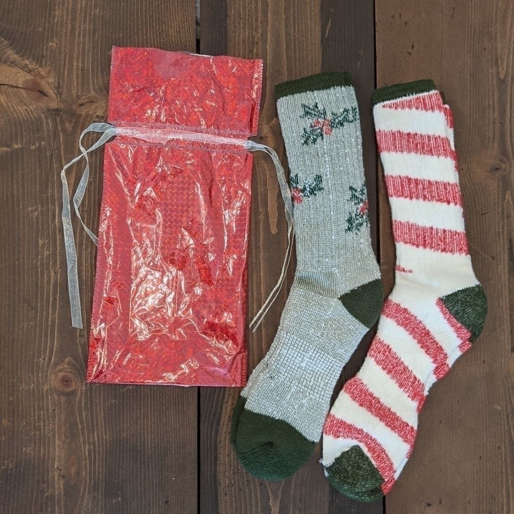 Merino Wool blend Socks 2 pair Made in USA Unisex.